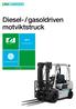 Diesel- / gasoldriven motviktstruck