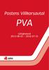 Postens Villkorsavtal PVA. Giltighetstid 2013-06-01 2016-07-31