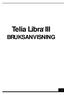 Telia Libra III BRUKSANVISNING