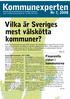 Vilka är Sveriges mest välskötta kommuner?