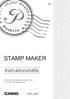 STAMP MAKER. Instruktionshäfte STC-U10. Förvara all användardokumentation nära till hands för framtida referens.
