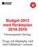 Budget 2013 med flerårsplan 2014-2015