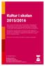 Kultur i skolan 2015/2016