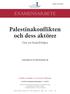 Palestinakonflikten och dess aktörer