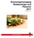 Branschgenomgång Restauranger och Pizzerior 2011 Rapport nr: 14