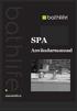 SPA. Användarmanual. www.bathlife.se