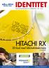 HITACHI RX. 2D-kod med bläckstråleskrivare. Läs mer på sida 6