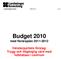 Budget 2010 med flerårsplan 2011-2012