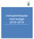 Verksamhetsplan med budget 2016 2019. Moderaterna, Folkpartiet, Centerpartiet, Kristdemokraterna, Framtid i Ale