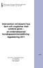 Intervention vid dysartri hos barn och ungdomar med cerebral pares en evidensbaserad kunskapssammanställning: Uppdatering 2011