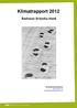 Klimatrapport 2012. Kontaktinformation: Jens Johansson jens.johansson@uandwe.se 1 (6)