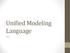 Unified Modeling Language UML