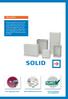 SOLID. Fibox Solid. Stor öppningsvinkel Brett tillbehörssortiment RoHS-godkända och halogenfria