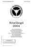 SVENSKA BILSPORTFÖRBUNDET - RÖSTLÄNGD 2004 - Röstlängd 2004