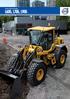 VOLVO HJULLASTARE l60g, L70G, L90G. 11,0 17,3 t 161 173 hk