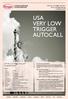 USA VERY LOW TRIGGER AUTOCALL