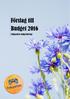 Förslag till Budget 2016. Folkpartiets budgetförslag