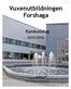 Vuxenutbildningen Forshaga. Kurskatalog