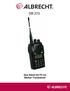 Duo Band 2m/70 cm Bärbar Transceiver