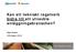 Kan ett tekniskt regelverk bidra till att utveckla anläggningsbranschen? Ebbe Rosell CIR-dagen 2010