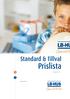 Standard & Tillval. Prislista CLASSICSERIEN. Rev 2011-05-01