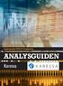 Uppdragsanalys 2015-12-17, uppdatering ANALYSGUIDEN. Karessa