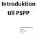 Introduktion till PSPP