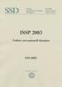 ISSP 2003 - ÅSIKTER OM NATIONELL IDENTITET SSD 0805. Primärforskare Jonas Edlund Stefan Svallfors Sociologiska institutionen Umeå universitet