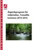 Åtgärdsprogram för miljömålen, Tomelilla kommun 2013-2016