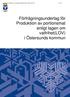 Förfrågningsunderlag för Produktion av portionsmat enligt lagen om valfrihet(lov) i Östersunds kommun