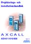 AXCALL. ADI-611/616/608 Ver 1.7