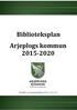 Biblioteksplan Arjeplogs kommun 2015-2020
