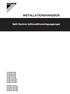 INSTALLATIONSHANDBOK. Split System luftkonditioneringsaggregat FCQG35FVEB FCQG50FVEB FCQG60FVEB FCQG71FVEB FCQG100FVEB FCQG125FVEB FCQG140FVEB