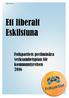 Ett liberalt Eskilstuna. Folkpartiets preliminära verksamhetsplan för kommunstyrelsen 2016