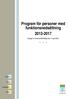 Program för personer med funktionsnedsättning 2013-2017