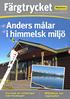 Anders målar i himmelsk miljö