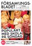 FÖRSAMLINGS- BLADET ... POPULART MED SKOLA PÅ SONDAG