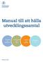 Manual till att hålla utvecklingssamtal