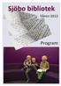 Sjöbo bibliotek. Våren 2013. Program