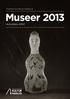 MYNDIGHETEN FÖR KULTURANALYS. Museer 2013. Kulturfakta 2014:1