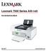 Lexmark 7500 Series Allt-i-ett. Användarhandbok