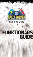 FEB 9-12 2012 FUNKTIONÄRS GUIDE