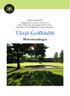 Växjö Golfklubb Möteshandlingar