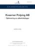 EXAMENSARBETE. Kvaerner Pulping AB. Optimering av säkerhetslager GUSTAV LEVIN CIVILINGENJÖRSPROGRAMMET