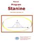 . Stanine. . Program. Manual. TorbjÄrn Madison, Sigrid Madison, 2007