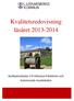 Kvalitetsredovisning läsåret 2013-2014