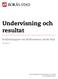 Undervisning och resultat