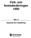 Folk- och bostadsräkningarna 1860-1990