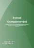 Svensk Osteoporosvård. Appendix II: Landstings- och regionbeskrivningar