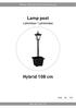 Manual / Bruksanvisning / Bruksanvisning. Lamp post. Lyktstolpe / Lyktestolpe. Hybrid 108 cm. Item. No 9130-1197